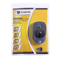 Zwerg мышь "Immer" беспроводная оптическая USB/2.4Ghz/800*1600dpi/5кнопок/XP/Vista/7/8/Mac/2xAAA BLACK